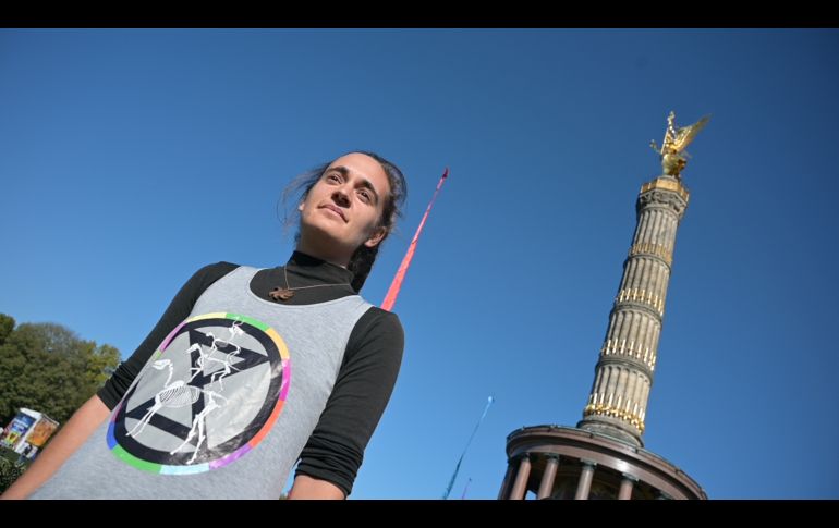 En Berlín, las acciones de bloqueo están liderados por la capitana de la ONG Sea Watch, Carola Rackete. AFP/T. Schwarz