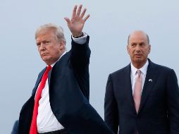 Si bien Ucrania no forma parte de la UE, Trump le pidió a Sondland (d) que se encargara de los vínculos entre su gobierno y el de Kiev. AP/ARCHIVO