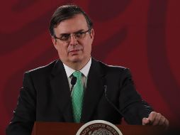 Ebrard relató que en el desayuno con congresistas de EU, el Presidente les entregó una carta dirigida a Nancy Pelosi. NTX / ARCHIVO