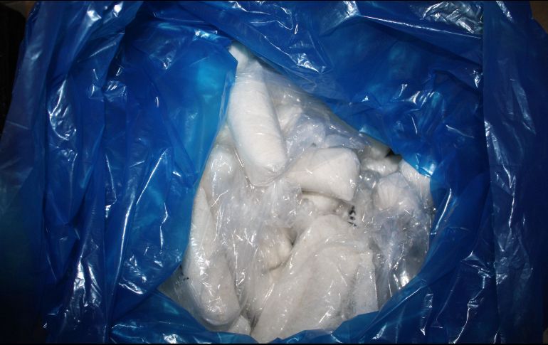 El crystal estaba distribuido en 24 envoltorios, señalan autoridades. NTX/ARCHIVO