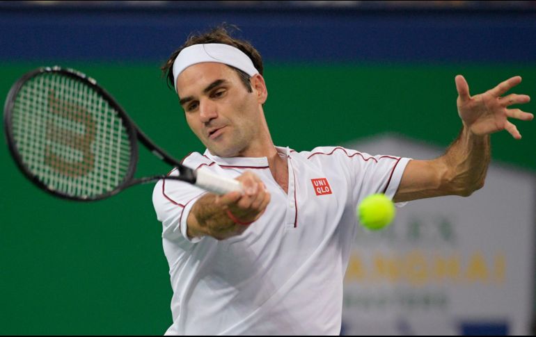 Federer, segundo en las preferencias y número tres del ranking de la ATP, venció por parciales de 7-6 (9/7) y 6-4 a Goffin en una hora y 55 minutos. AFP / N. Celis