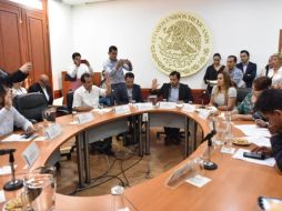 El dictamen fue respaldado por los emecistas Ricardo Rodríguez, Jonadab Martínez y Javier Romo; además del perredista Gerardo Quirino Velázquez. EL INFORMADOR/ R. Rivas
