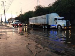 Imagen de la inundación en Lázaro Cárdenas y Río Seco. ESPECIAL / Protección Civil de Tlaquepaque
