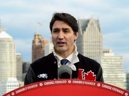 Trudeau ofreció una conferencia en el suroeste estado de Ontario en el marco de su campaña para reelegirse como primer ministro. AP / S. Kilpatrick