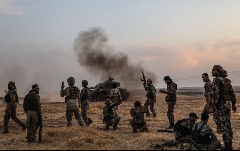 Denuncian que la ofensiva turca pone en peligro la vida de civiles inocentes y desestabiliza la región. AFP/Z. Al-Rifai