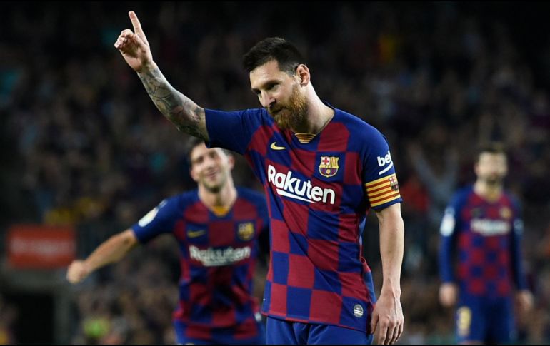 Como ha sido habitual en los últimos años, Messi recibirá el trofeo en la antigua fábrica de cervezas Damm, en Barcelona. AFP / ARCHIVO