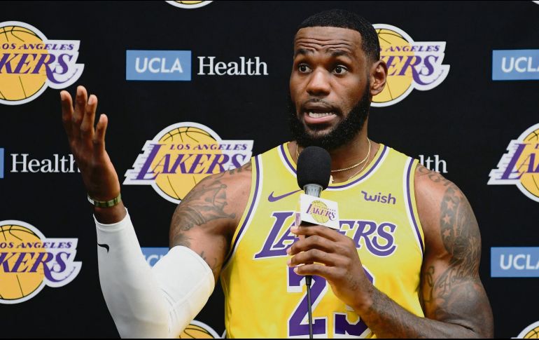 Las declaraciones del astro de los Lakers fueron cuestionadas en redes sociales. AFP