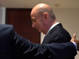 Gordon Sondland a su llegada hoy al Congreso en Washington para dar su testimonio. AP/S. Walsh