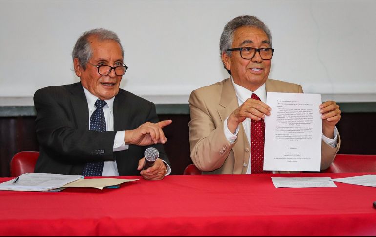 En conferencia de prensa, los abogados Juan Pablo Badillo Soto y José Luis González Meza calificaron como algo sensato y justo la liberación de Ovidio Guzmán López. NTX/Q. Blanco