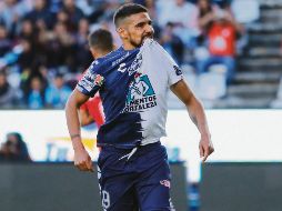 Franco Jara. El argentino es el referente en el ataque de los Tuzos. IMAGO7