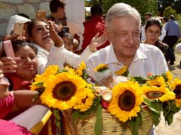 En Nochixtlán, el Presidente refrendó que no se repetirán actos de represión como los ocurridos en el municipio en 2016. EFE/PRESIDENCIA