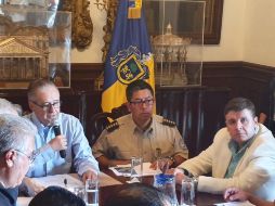 Víctor Hugo Roldán, titular de Protección Civil en Jalisco, destacó que son tres las localidades más vulnerables por el arribo de “Priscila”. EL INFORMADOR / J. Armendáriz