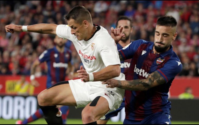 Hernández no pudo anotar gol en su primera titularidad en Liga. EFE / J. Muñoz
