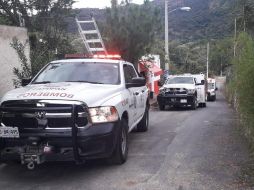 El área donde se llevaban a cabo los trabajos fue asegurada. ESPECIAL/ Bomberos de Zapopan