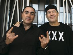 Nacho González y José Fors, miembros de Cuca, durante la presentación de su próximo concierto. EL INFORMADOR / E. Barrera