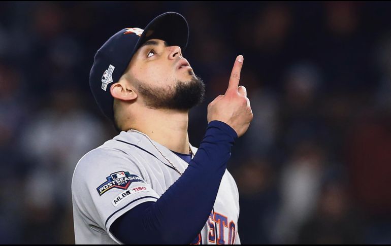 El lanzador sinaloense disfruta el momento que vive con los Astros de Houston, con los que jugará su primer Clásico de Otoño. AFP / M. Stobe