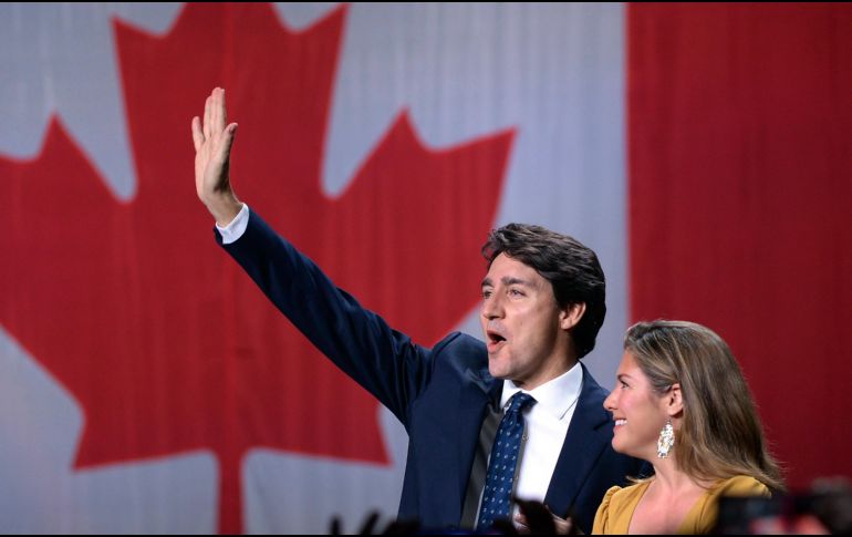 El liberal Trudeau, de 47 años y quien asumió su primer mandato en 2015, fue reelecto para dirigir cuatro años más el gobierno de Canadá. AP/ R.  Remiotz