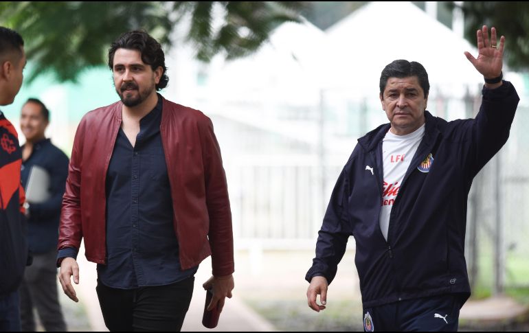 Amaury Vergara se reunió con Tena, con la intención de evitar malos entendidos ante las reuniones con otros entrenadores. Imago7 / S. Bautista