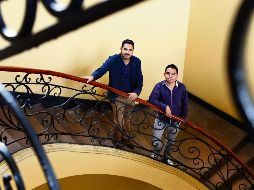 Cristopher de Alba y Emanuel Castro comparten los pormenores del evento. EL INFORMADOR / A. Camacho.