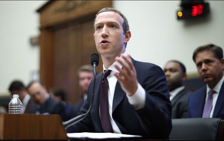 Mark Zuckerberg testifica ante el Comité de Asuntos Financieros de la Cámara de Representantes estadounidense. AFP/C. Somodevilla
