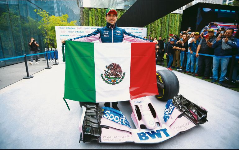 Sergio Pérez dio sus impresiones respecto al Gran Premio de México del próximo domingo. IMAGO7