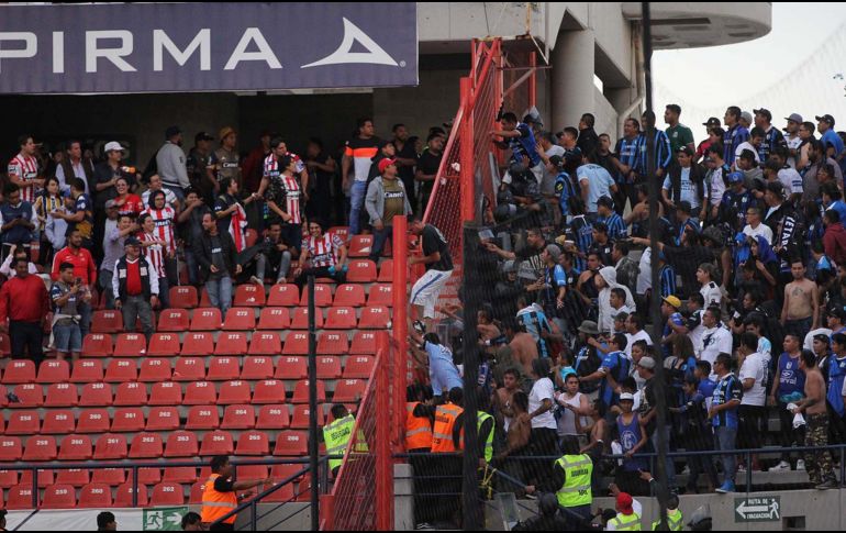 El equipo estuvo en el ojo del huracán debido a los enfrentamientos en la tribuna del estadio Alfonso Lastras durante el partido del pasado domingo ante el Querétaro. IMAGO7