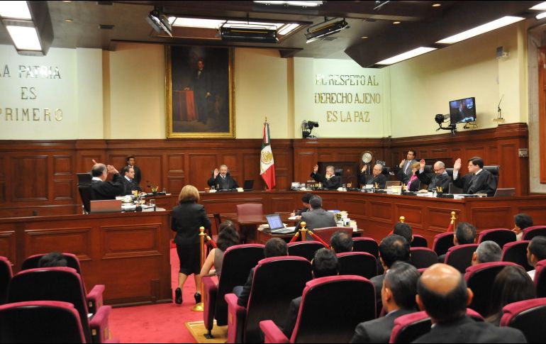 Sesión de la Suprema Corte de Justicia de la Nación. NTX / ARCHIVO