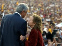 El Mandatario afirmó que  hará lo humanamente posible para cumplir la encomienda de Ibarra de Piedra. TWITTER/ @lopezobrador_