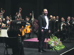 Estuvo acompañado de la Orquesta Filarmónica de Jalisco. EL INFORMADOR / F. Atilano