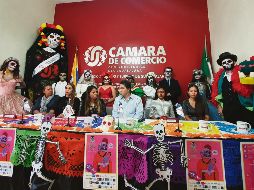 En la Cámara de Comercio se informó sobre las actividades del Festival Desfile de Día de Muertos Guadalajara 2019. EL INFORMADOR / E. Esparza