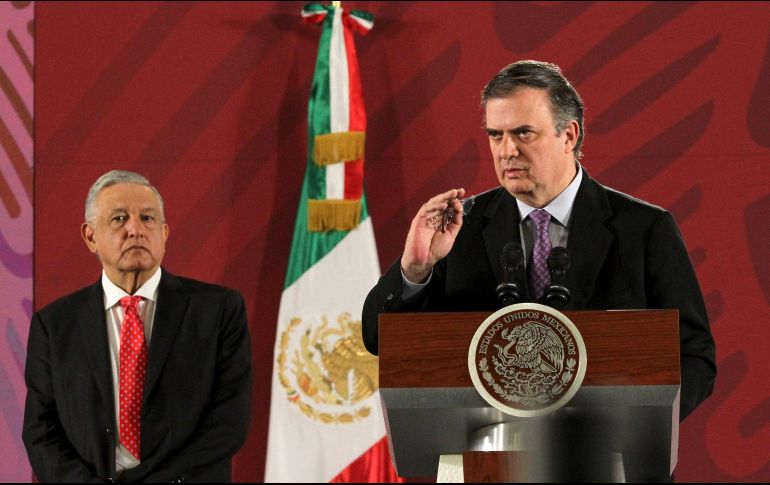 Ebrard indicó que el tráfico ilícito de armas determina la capacidad de fuego del adversario de las instituciones responsables de la seguridad pública en México. NTX / G. Durán