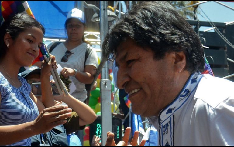 Luego de darse a conocer la victoria de Morales diversas ciudades Bolivianas reportaron manifestaciones y bloqueos. AFP