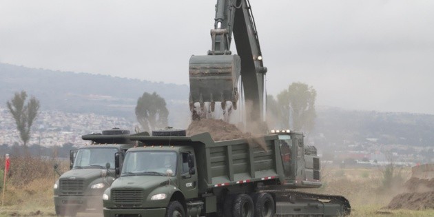 La Sedena presume los trabajos del aeropuerto en Santa Luc&iacute;a