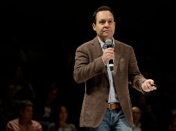 Durante su informe de actividades Clemente Castañeda destaca que fueron presentadas varias iniciativas que benefician a Jalisco y a México. EL INFORMADOR / F. Atilano