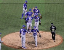 El equipo jalisciense hizo gala de una ofensiva poderosa durante el encuentro. TWITTER/@charrosbeisbol