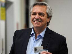 El candidato presidencial por el Frente de Todos, Alberto Fernández, llegó como favorito a estas elecciones presidenciales. EFE/E. García
