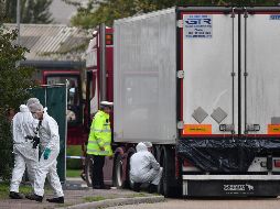 Los cuerpos sin vida de 31 hombres y 8 mujeres fueron hallados en el interior de un camión frigorífico en Essex, en el este de Inglaterra, el 23 de octubre. AFP/ARCHIVO