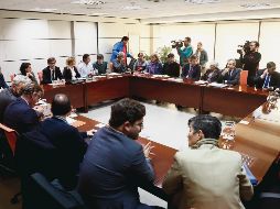 Acto de conciliación en donde no hubo acuerdos para el balompié femenil español. EFE