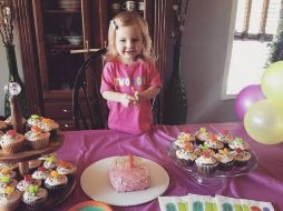 En septiembre pasado el músico celebró con pastel y cupcakes los dos años de su pequeña Haven. INSTAGRAM / @nedledoux