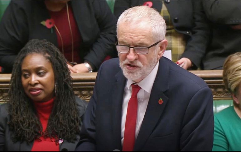 Jeremy Corbyn participa en una sesión del Parlamento este martes en Londres. AP/Cámara de los Comunes