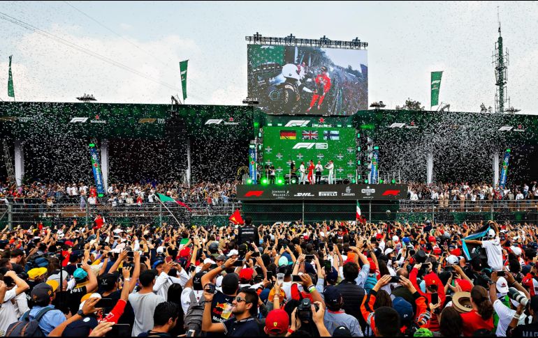 La edición de este año de la carrera de la F1 fue la más concurrida, a comparación con años anteriores, con una asistencia de 345 mil aficionados. IMAGO7