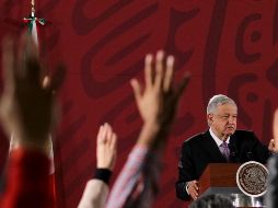 El Presidente usó una frase de Gustavo Madero para criticar el actuar de algunos comunicadores. NTX/G. Granados