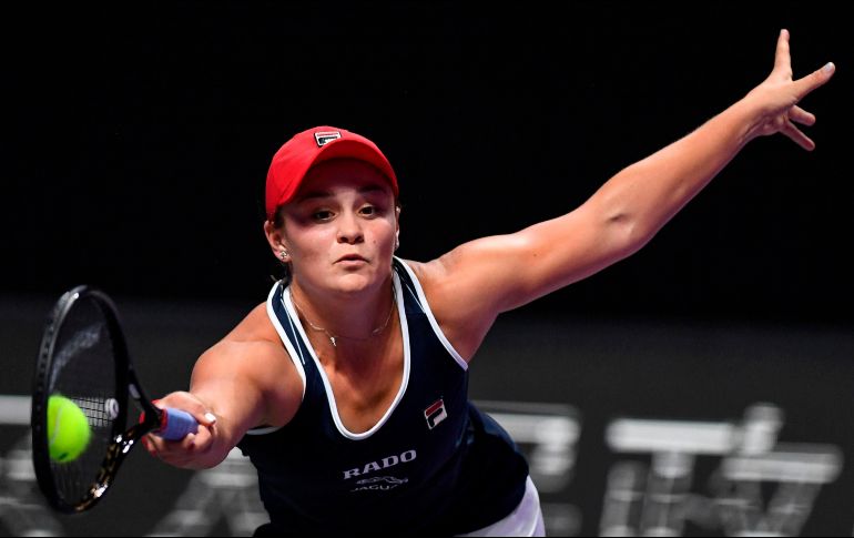 En su primer Masters a los 23 años, la australiana Barty luchará en la final contra la vigente campeona de la cita china. AFP / N. Celis