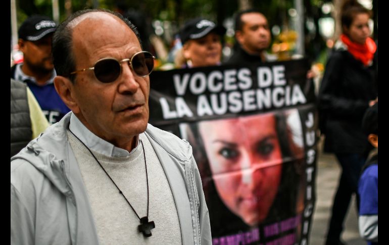 El padre Alejandro Solalinde, uno de los promotores de la marcha. AFP/P. Pardo
