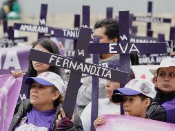 Participantes en la manifestación en Ciudad de México. NTX/A. Guzmán