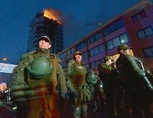 Un incendio se desató en la “Caja los Andes” que ofrece servicios a pensionados. AFP