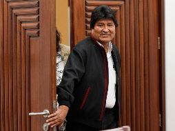 Morales llegó esta mañana a Colquiri para inaugurar una carretera. AP /J. Karita