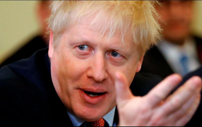 Boris Johnson sostuvo hoy una reunión con su gabinete en Londres. AFP/T. Akmen