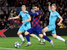 El planteamiento táctico de los visitantes anuló al equipo azulgrana, que cuando generó peligro al contraataque se topó con el guardameta Ondrej Kolar. AFP / L. Gene