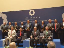 Este martes se realizó la ceremonia del Reconocimiento Gonzalo Río Arronte a las mejores prácticas en el cobro-pago del agua. EL INFORMADOR / Y. Mora